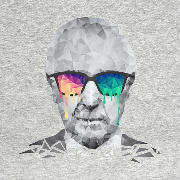 Albert Hofmann - Psychedelic Polygon Crystalised Portrait by badbugs